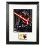 Adam Driver Autographed Star Wars: The Force Awakens Kylo Ren 8x10 Framed Photo