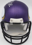 Randy Moss Autographed Vikings Purple Speed Mini Helmet Beckett Witness #W634182