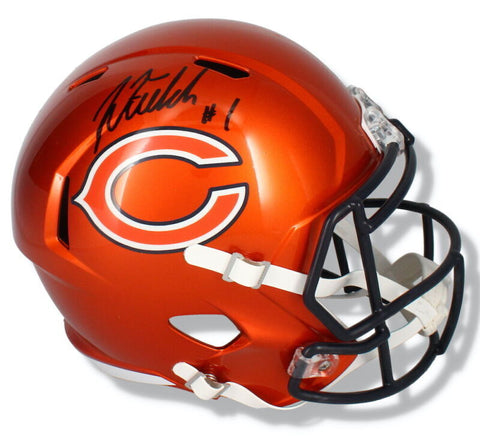 JUSTIN FIELDS Autographed Chicago Bears Flash Full Size Speed Helmet BECKETT