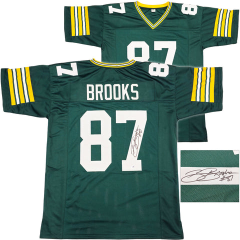 GREEN BAY PACKERS ROBERT BROOKS AUTOGRAPHED GREEN JERSEY PSA/DNA STOCK #234516