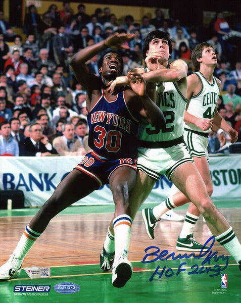 Bernard King Signed Knicks vs Celtics Action 8x10 Photo w/HOF 2013 -FANATICS COA