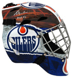 Grant Fuhr Signed Oilers Franklin Rep Street Hockey Goalie Mask w/HOF - (SS COA)