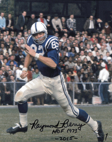 Raymond Berry Autographed 8x10 Photo Baltimore Colts "HOF 1973" SKU #245992