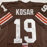 Autographed/Signed BERNIE KOSAR Cleveland Brown Jersey JSA COA Auto