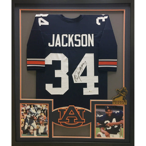 Bo Jackson Autographed Signed Framed Auburn Heisman Jersey BECKETT