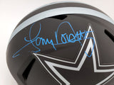 TONY DORSETT AUTOGRAPHED ECLIPSE BLACK COWBOYS FULL SIZE HELMET BECKETT 185837