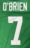 KEN O'BRIEN - New York Jets - Signed Custom Replica Green Jersey AUTO - BAS