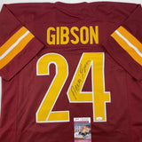 Autographed/Signed Antonio Gibson Washington Red 2022 Football Jersey JSA COA