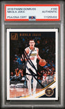 Nuggets Nikola Jokic Authentic Signed 2018 Panini Donruss #100 Card PSA Slabbed