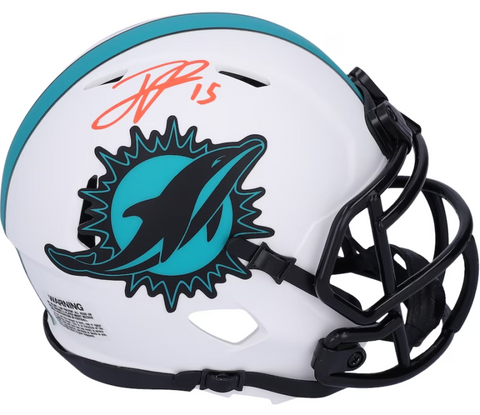 Jaelan Phillips Autographed Dolphins Lunar Eclipse Mini Speed Helmet Fanatics
