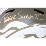 Patrick Surtain Autographed Denver Broncos F/S 22 STS Helmet Beckett WIT 53136