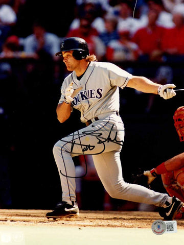 Dante Bichette Autographed Colorado Rockies 8x10 Photo Beckett 50584