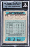 Canadiens Larry Robinson Authentic Signed 1986 Topps #62 Card BAS Slabbed