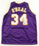 Shaquille O'Neal Signed Los Angeles Lakers Jersey (Beckett) 4xNBA Champ / Center