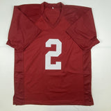 Autographed/Signed PATRICK SURTAIN II Alabama Red Jersey JSA COA Auto