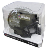 John Elway HOF Signed HOF Salute to Service Mini Helmet Broncos Beckett 200053