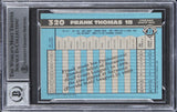 White Sox Frank Thomas Signed 1990 Bowman #320 Rookie Card Auto 10! BAS Slabbed