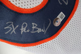 Rod Smith Autographed Broncos Custom White Jersey w/ 3 Inscriptions Beckett COA