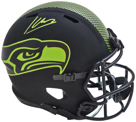 KENNETH WALKER III AUTOGRAPHED SEAHAWKS ECLIPSE BLACK FULL SIZE HELMET BECKETT