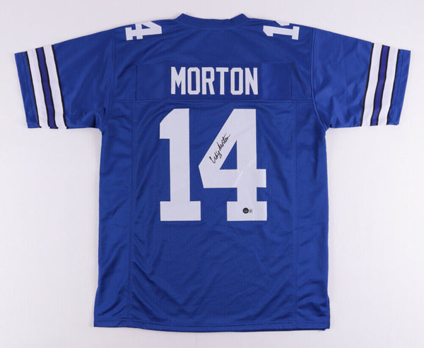 Craig Morton Signed Dallas Cowboys Jersey (Beckett Hologram) Super Bowl VI QB