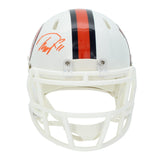 Troy Franklin Autographed Denver Broncos White 2023 Mini Helmet Beckett