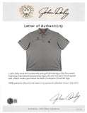 John Daly Authentic Signed Match Worn Grey Loudmouth Polo Shirt BAS #BK84752