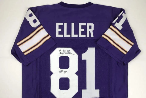 Carl Eller Signed Minnesota Vikings Jersey Inscribed "HOF 2004" (JSA) 1969 Champ
