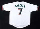 Jesus Sanchez Signed Miami Marlins Jersey (JSA COA) Veteran Marlins Outfielder