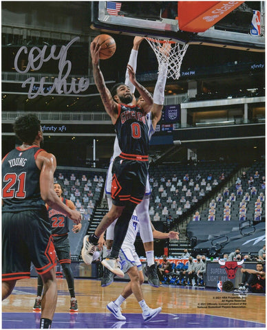 Coby White Chicago Bulls Signed 8x10 Layup vs. Sacramento Kings Photograph