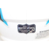 Steve Smith Autographed Carolina Panthers Mini Helmet Flat White Radtke 53148