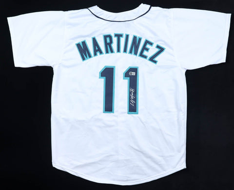 Edgar Martinez Signed Seattle Mariners Jersey (Beckett) 2xA.L. Batting Champion