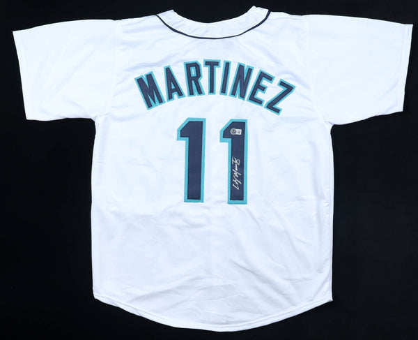 Edgar Martinez Signed Seattle Mariners Jersey (Beckett) 2xA.L. Batting Champion