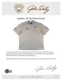 John Daly Authentic Signed Match Worn White Loudmouth Polo Shirt BAS #BK84747