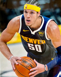 Aaron Gordon Autographed Navy Nuggets Jersey w/ Inscription DLX Framed UDA