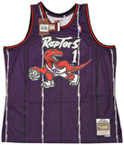 RAPTORS TRACY MCGRADY AUTOGRAPHED PURPLE AUTHENTIC M&N JERSEY XXL BECKETT