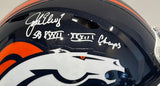 John Elway Autographed/Inscribed "SB XXXII & XXXIII Champs" Pro Helmet BAS COA