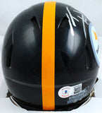 TJ Watt Autographed Pittsburgh Speed Mini Helmet-Beckett W Hologram