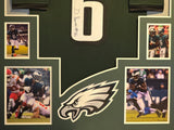 FRAMED PHILADELPHIA EAGLES DEVONTA SMITH AUTOGRAPHED SIGNED JERSEY JSA COA