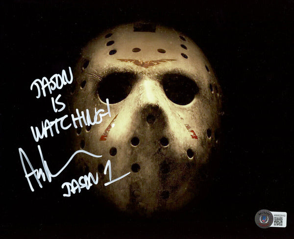 Ari Lehman Autographed/Signed Friday The 13th 8x10 Photo Jason Beckett 36403