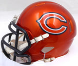 Justin Fields Autographed Orange Flash Mini Helmet Bears Beckett QR W176097