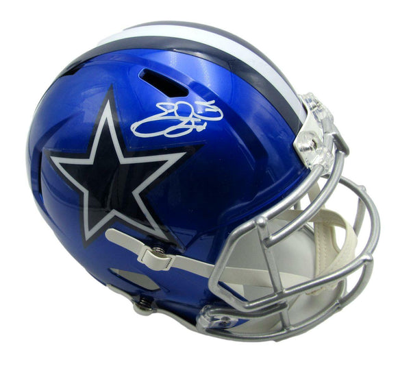 Emmitt Smith Signed/Auto Cowboys Flash Replica Full Size Helmet Beckett 164856
