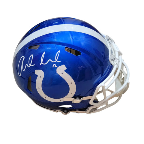 Andrew Luck Autographed Indianapolis Colts Flash Authentic Helmet Beckett