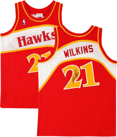 Signed Dominique Wilkins Hawks Jersey