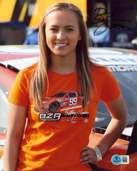 Brittney Zamora NASCAR Authentic Signed 8x10 Vertical Photo Autographed BAS 2