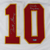 Trent Green Signed Kansas City Custom White Jersey w/Chiefs Kingdom