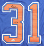 Grant Fuhr Signed Edmonton Oilers Jersey "HOF 03" (JSA) 5xStanley Cup Champion