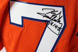Karl Mecklenburg Autographed Denver Broncos WIilson Orange Jersey Beckett COA