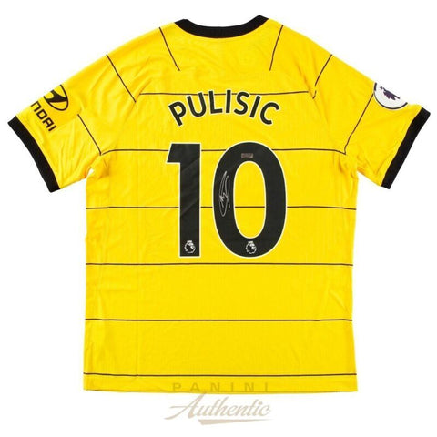 CHRISTIAN PULISIC Autographed 2021-22 Chelsea FC #10 Authentic Jersey PANINI