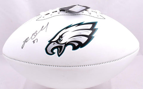 Brent Celek Autographed Philadelphia Eagles Logo Football - Beckett W Hologram