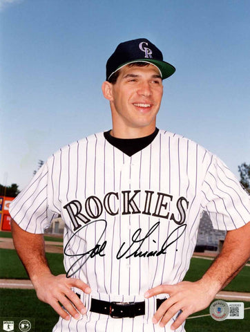 Joe Girardi Autographed/Signed Colorado Rockies 8x10 Photo Beckett 50565